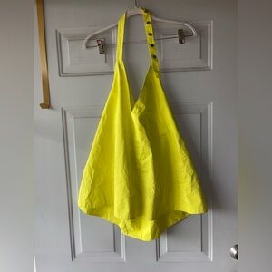Tibi lime green halter top size 12